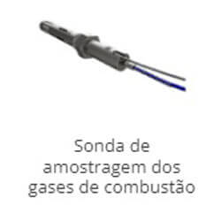 Sonda de amostragem dos gases de combustão